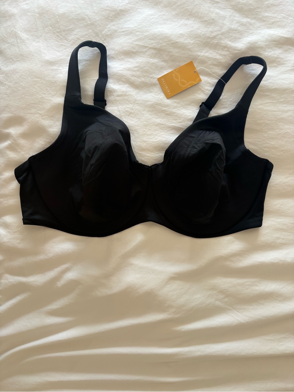 Everyday Support Black Underwire Bra with Smooth Cups